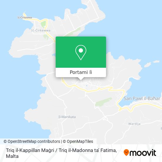 Mappa Triq il-Kappillan Maġri / Triq il-Madonna ta' Fatima