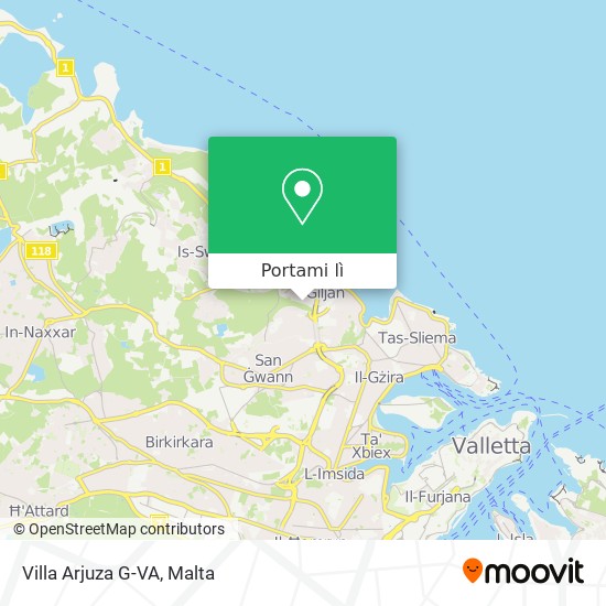 Mappa Villa Arjuza G-VA