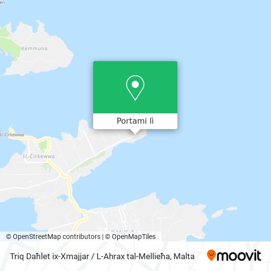 Mappa Triq Daħlet ix-Xmajjar / L-Ahrax tal-Mellieħa