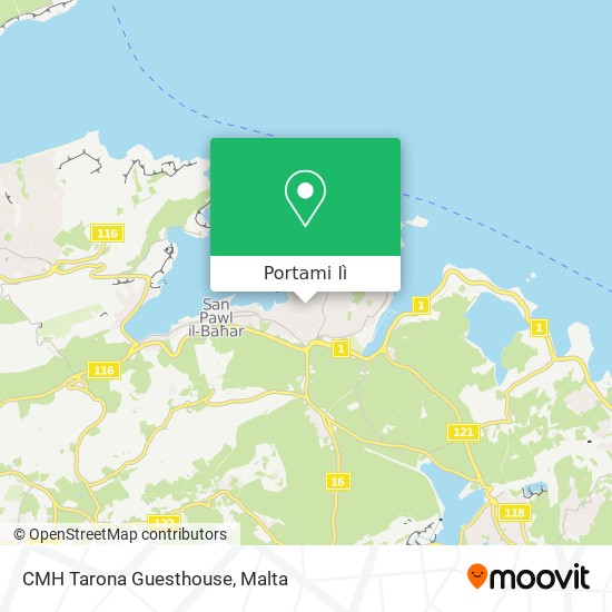 Mappa CMH Tarona Guesthouse