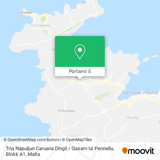 Mappa Triq Napuljun Caruana Dingli / Qasam ta' Pennellu, Blokk A1