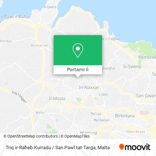 Mappa Triq ir-Raħeb Kurradu / San Pawl tat-Targa