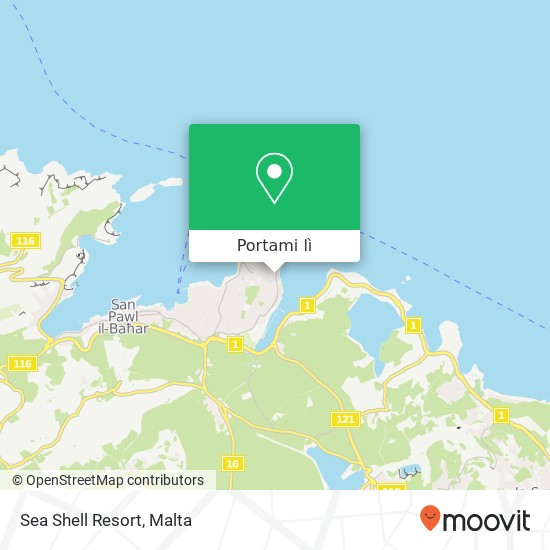 Mappa Sea Shell Resort