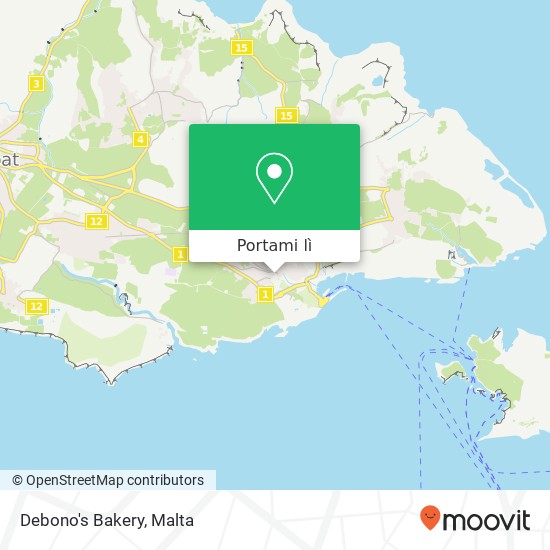 Mappa Debono's Bakery