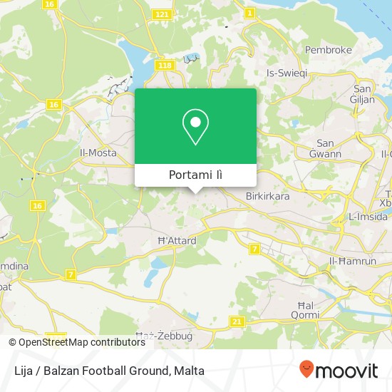 Mappa Lija / Balzan Football Ground