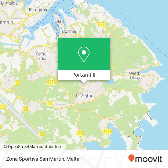 Mappa Zona Sportiva San Martin