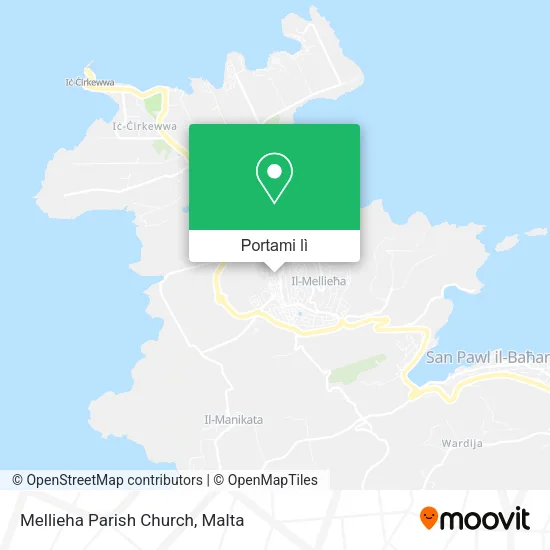 Mappa Mellieha Parish Church