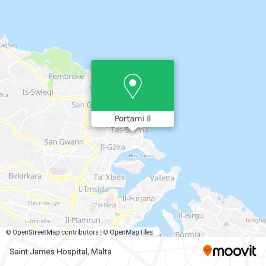 Mappa Saint James Hospital