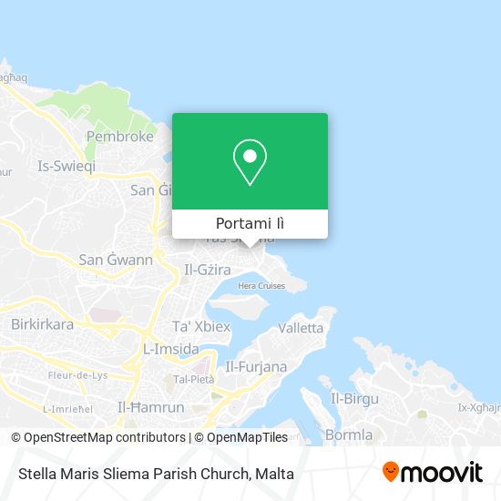 Mappa Stella Maris Sliema Parish Church