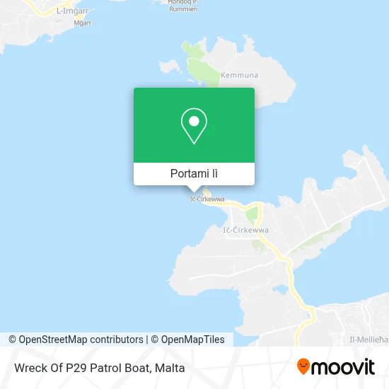 Mappa Wreck Of P29 Patrol Boat