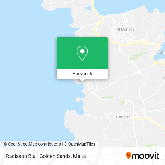 Mappa Radisson Blu - Golden Sands