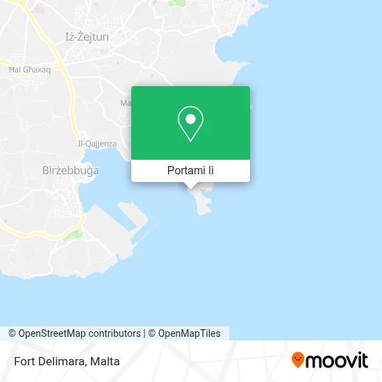 Mappa Fort Delimara