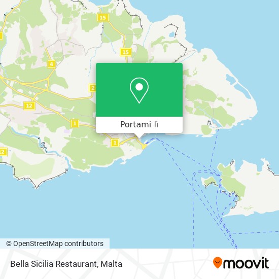 Mappa Bella Sicilia Restaurant