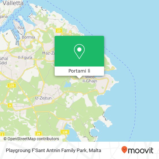 Mappa Playgroung F'Sant Antnin Family Park