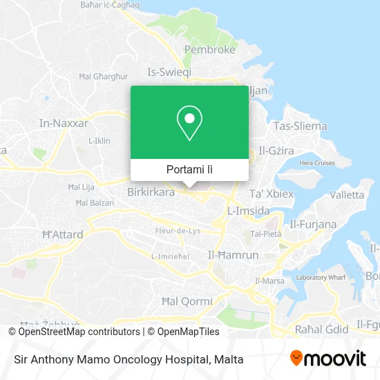 Mappa Sir Anthony Mamo Oncology Hospital