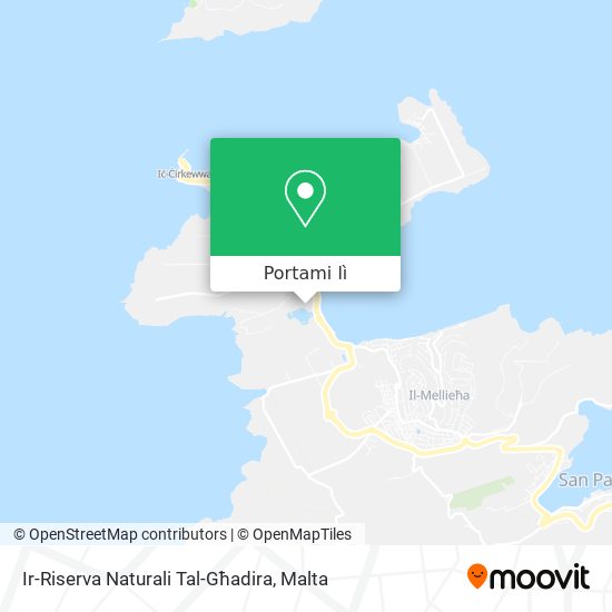 Mappa Ir-Riserva Naturali Tal-Għadira