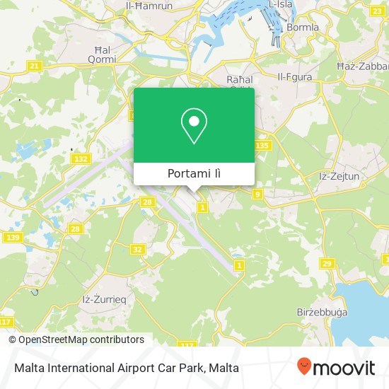 Mappa Malta International Airport Car Park
