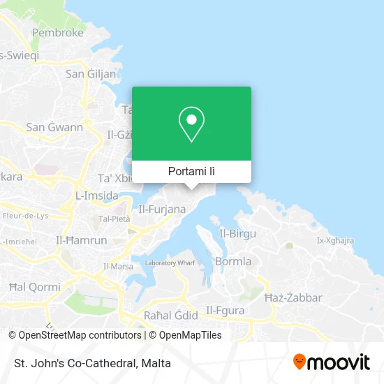 Mappa St. John's Co-Cathedral