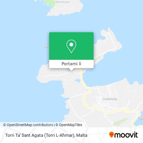 Mappa Torri Ta’ Sant Agata (Torri L-Aħmar)