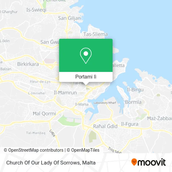 Mappa Church Of Our Lady Of Sorrows