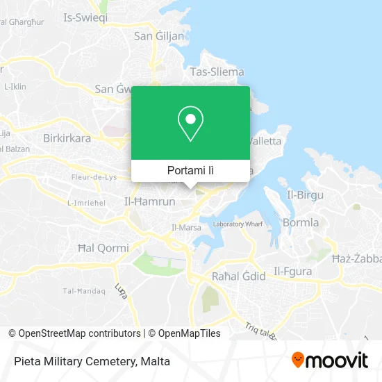 Mappa Pieta Military Cemetery