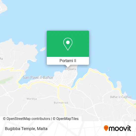Mappa Buġibba Temple