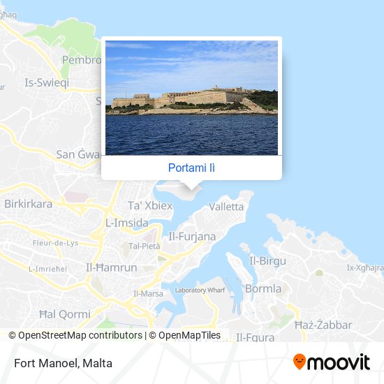 Mappa Fort Manoel