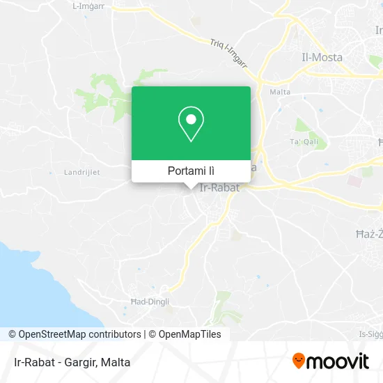Mappa Ir-Rabat - Gargir