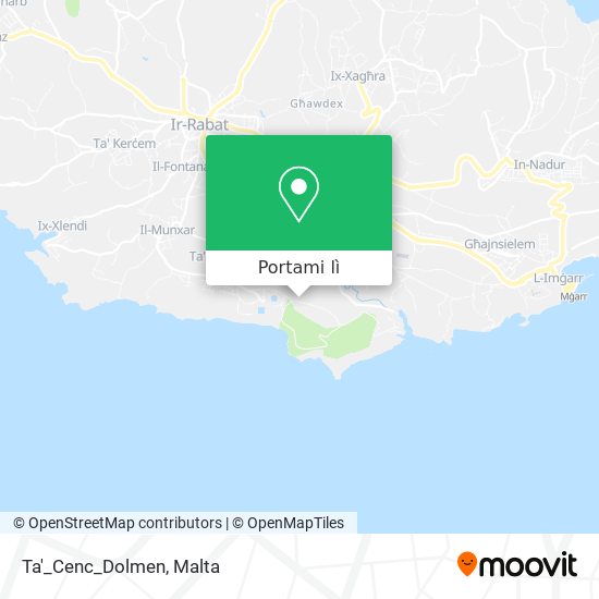 Mappa Ta'_Cenc_Dolmen