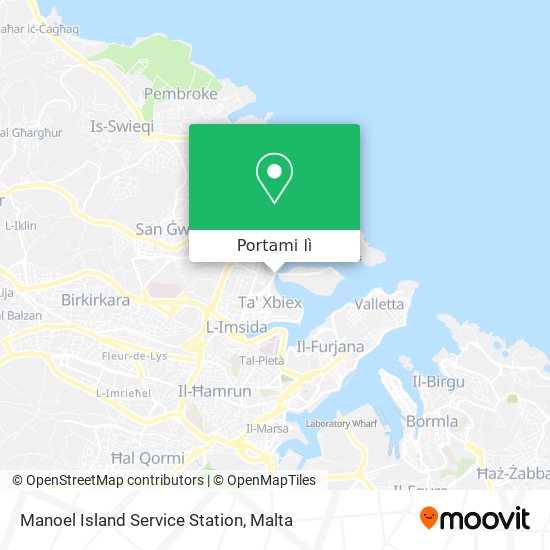 Mappa Manoel Island Service Station