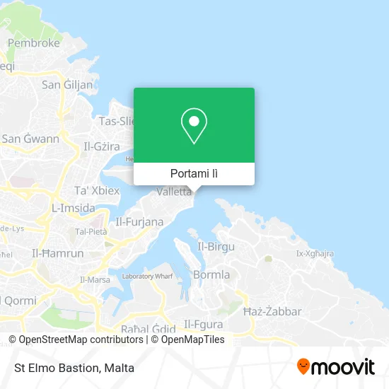 Mappa St Elmo Bastion