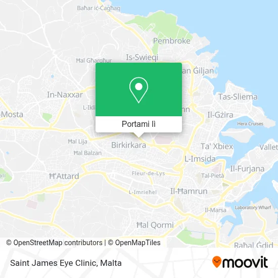 Mappa Saint James Eye Clinic