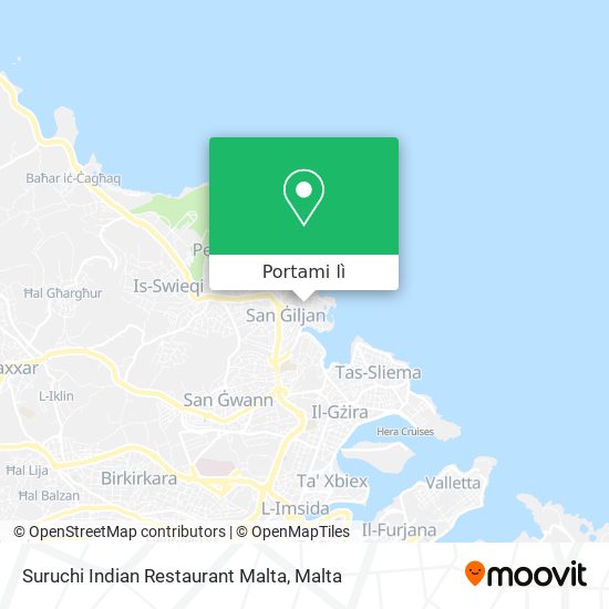 Mappa Suruchi Indian Restaurant Malta