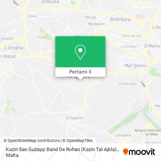 Mappa Każin San Ġużepp Band De Rohan (Każin Tal-Ajkla).