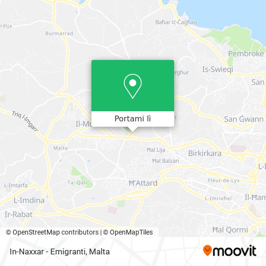 Mappa In-Naxxar - Emigranti