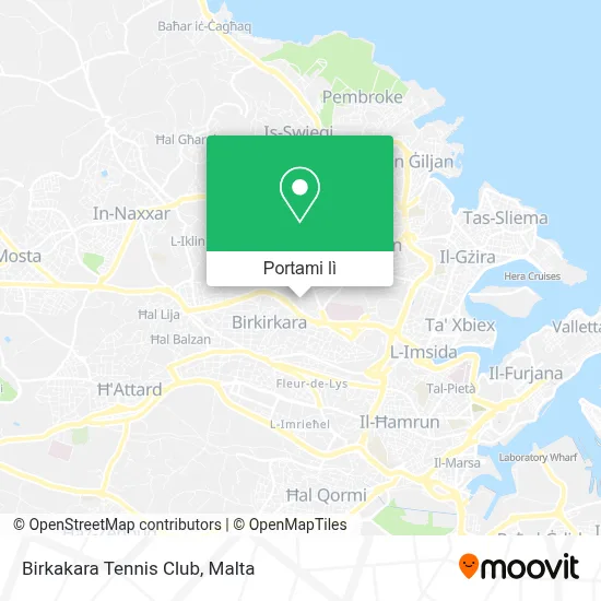 Mappa Birkakara Tennis Club