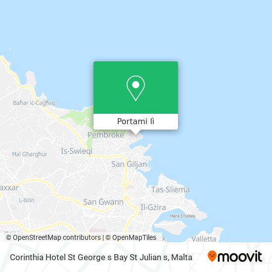 Mappa Corinthia Hotel St George s Bay St Julian s