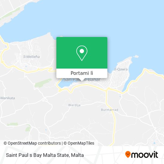 Mappa Saint Paul s Bay Malta State