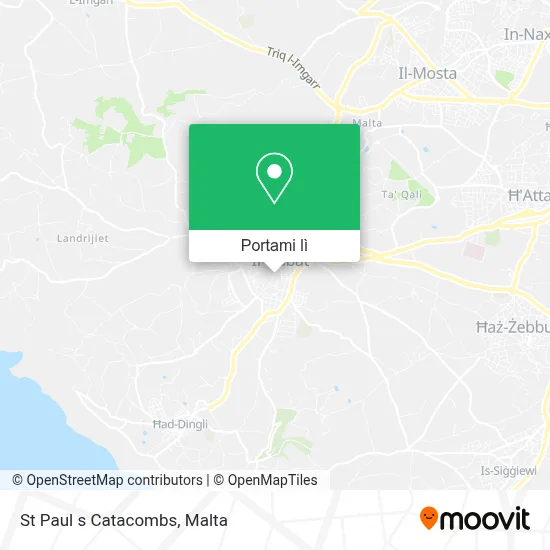 Mappa St Paul s Catacombs