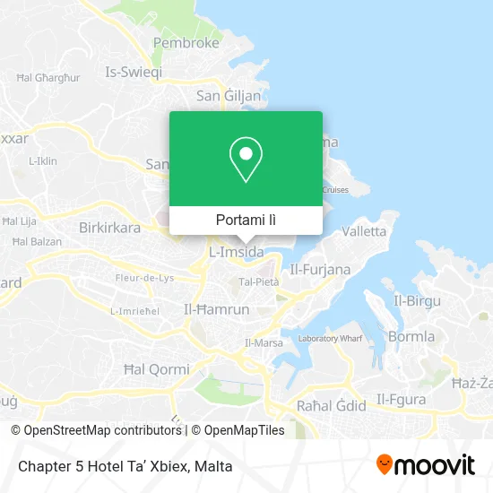 Mappa Chapter 5 Hotel Taʼ Xbiex
