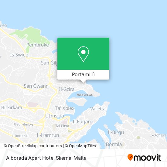 Mappa Alborada Apart Hotel Sliema