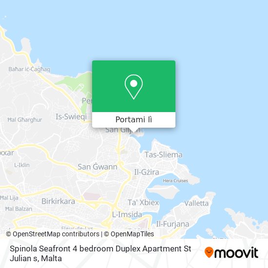 Mappa Spinola Seafront 4 bedroom Duplex Apartment St Julian s
