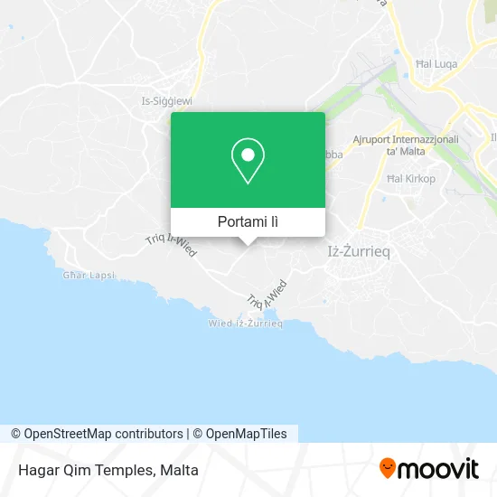 Mappa Hagar Qim Temples
