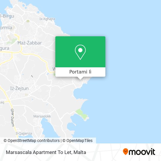 Mappa Marsascala Apartment To Let