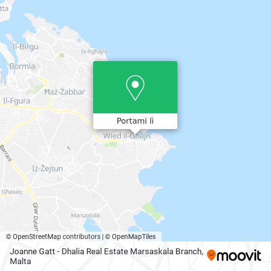 Mappa Joanne Gatt - Dhalia Real Estate Marsaskala Branch
