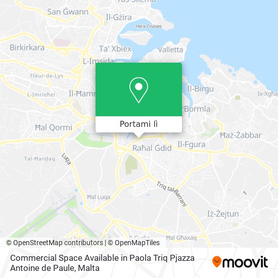 Mappa Commercial Space Available in Paola Triq Pjazza Antoine de Paule