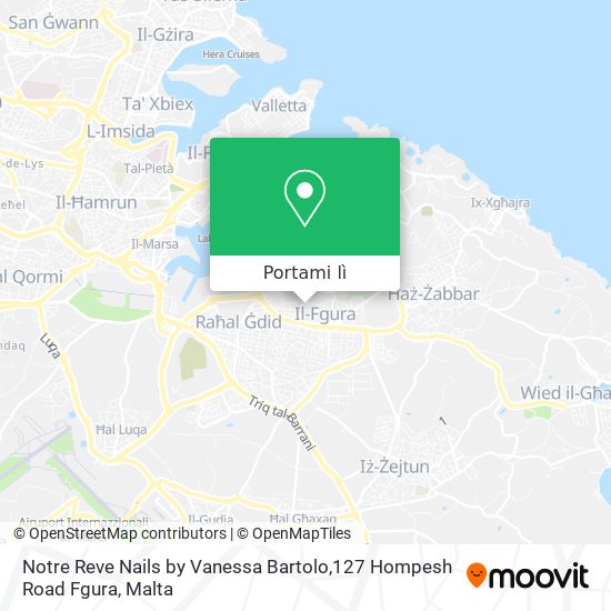 Mappa Notre Reve Nails by Vanessa Bartolo,127 Hompesh Road Fgura