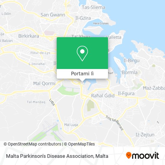 Mappa Malta Parkinson's Disease Association