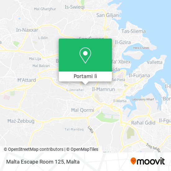 Mappa Malta Escape Room 125