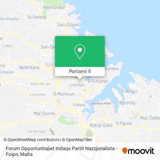 Mappa Forum Opportunitajiet Indaqs Partit Nazzjonalista - Foipn